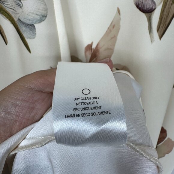 NWT SACHIN + BABI AMY Dress in Eggshell Venetia Petals Floral Satin Maxi Long 6 - Picture 11 of 14